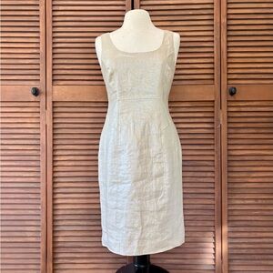 Calvin Klein Light Tan Midi Sheath Dress